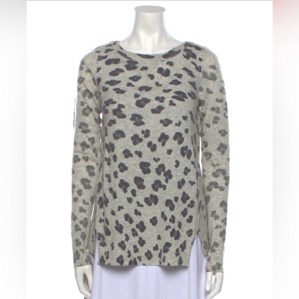 animal print crewneck Rebecca  Taylor sweater